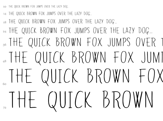 Green Surf font waterfall